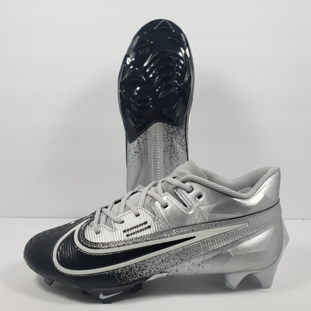 Nike Vapor Edge Elite 360 2 Silver Black White Football Cleats DA5457-003 Mens10